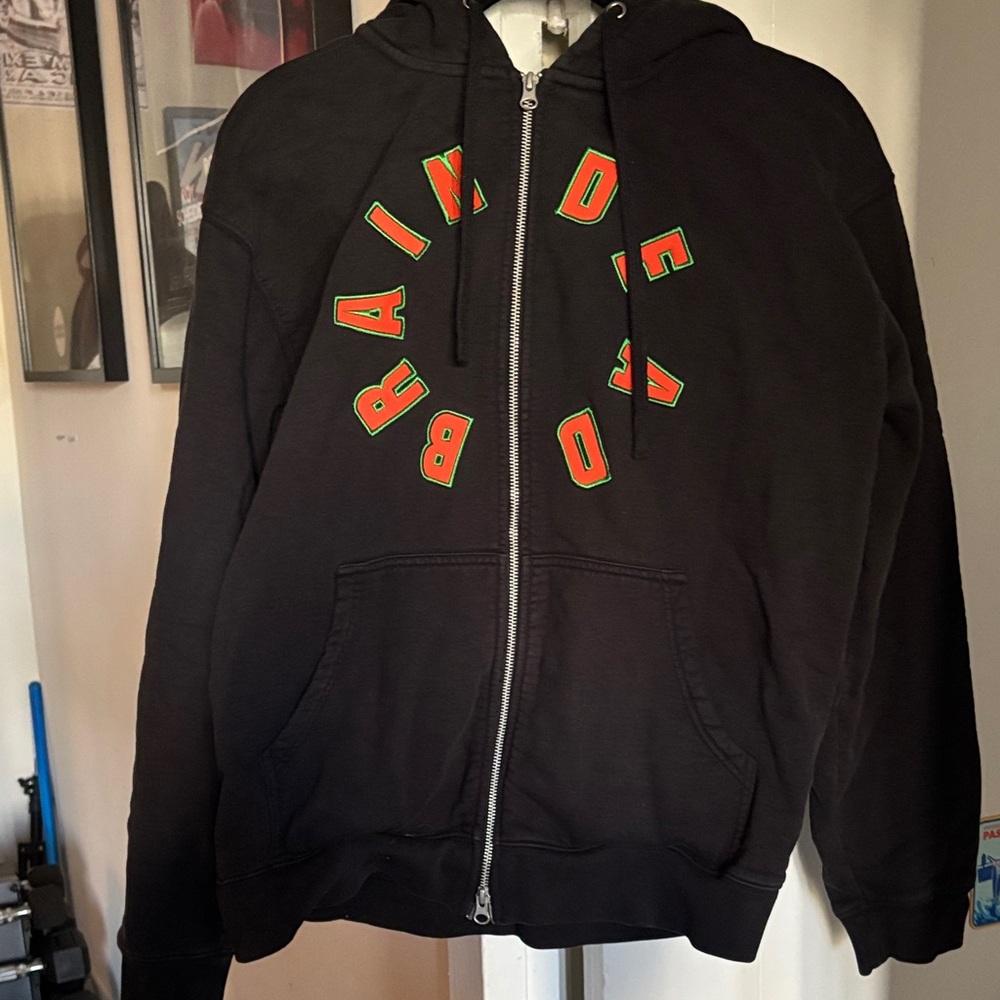 Brain Dead Black Zip Hoodie
